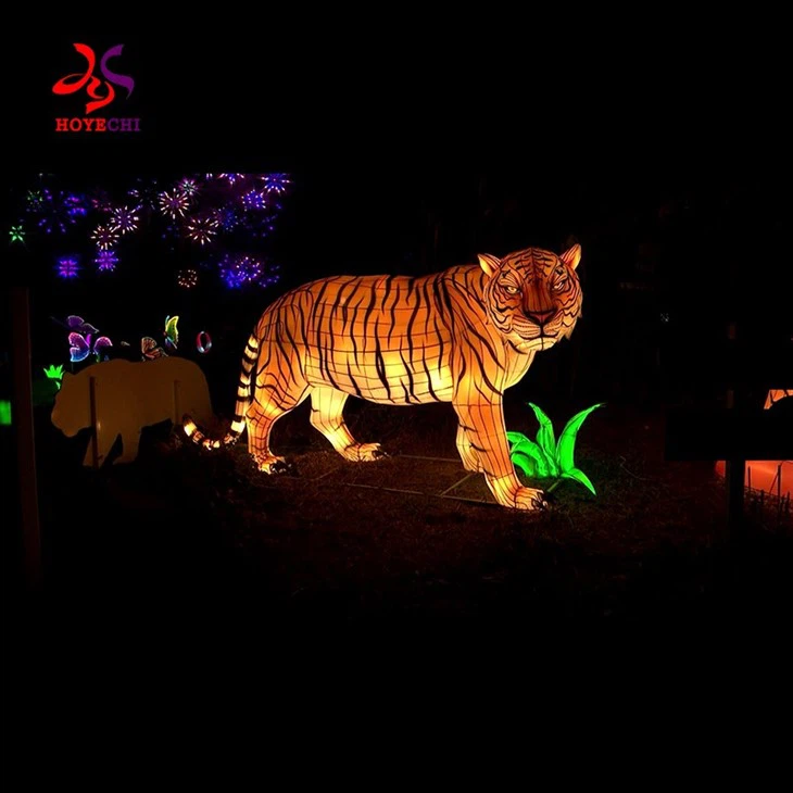 Outdoor Waterproof IP65 Chinese Festival Lantern Theme Park Zoo Christmas Holiday Decor Animal Lantern